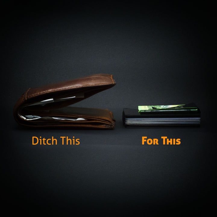 Scruffy Fella Accessories Carbon Fibre Minimalist Wallet - Ditch the old wallet for this